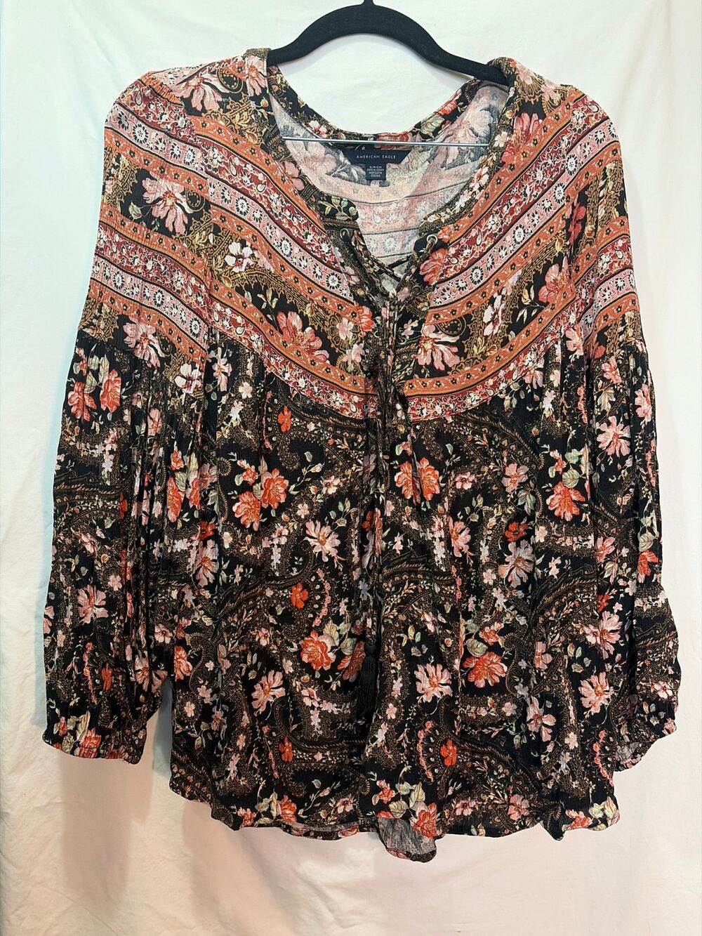 American Eagle Boho Chic Women's long sleeve shirt